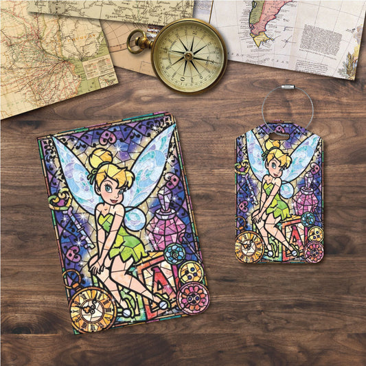 Tinkerbell "Stained Glass" | Passport Holder & Luggage Tag