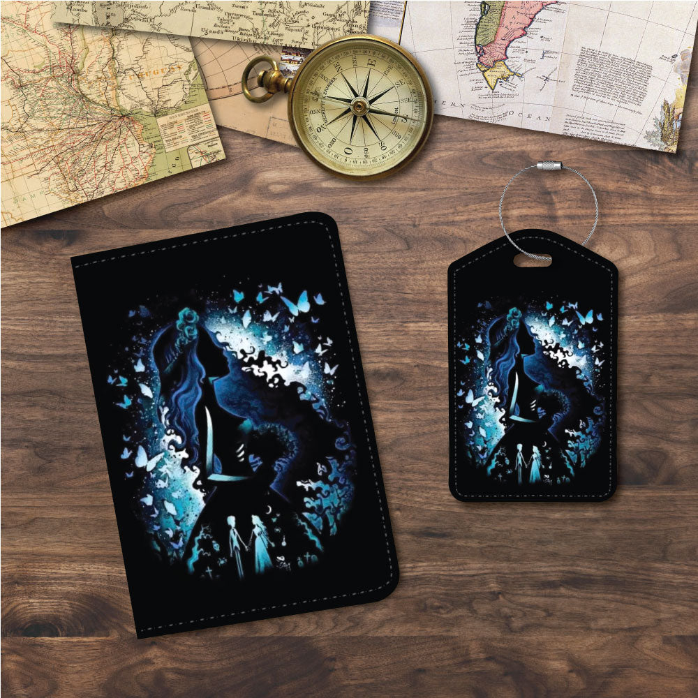 Emily Corpse Bride Silhouette | Passport Holder & Luggage Tag