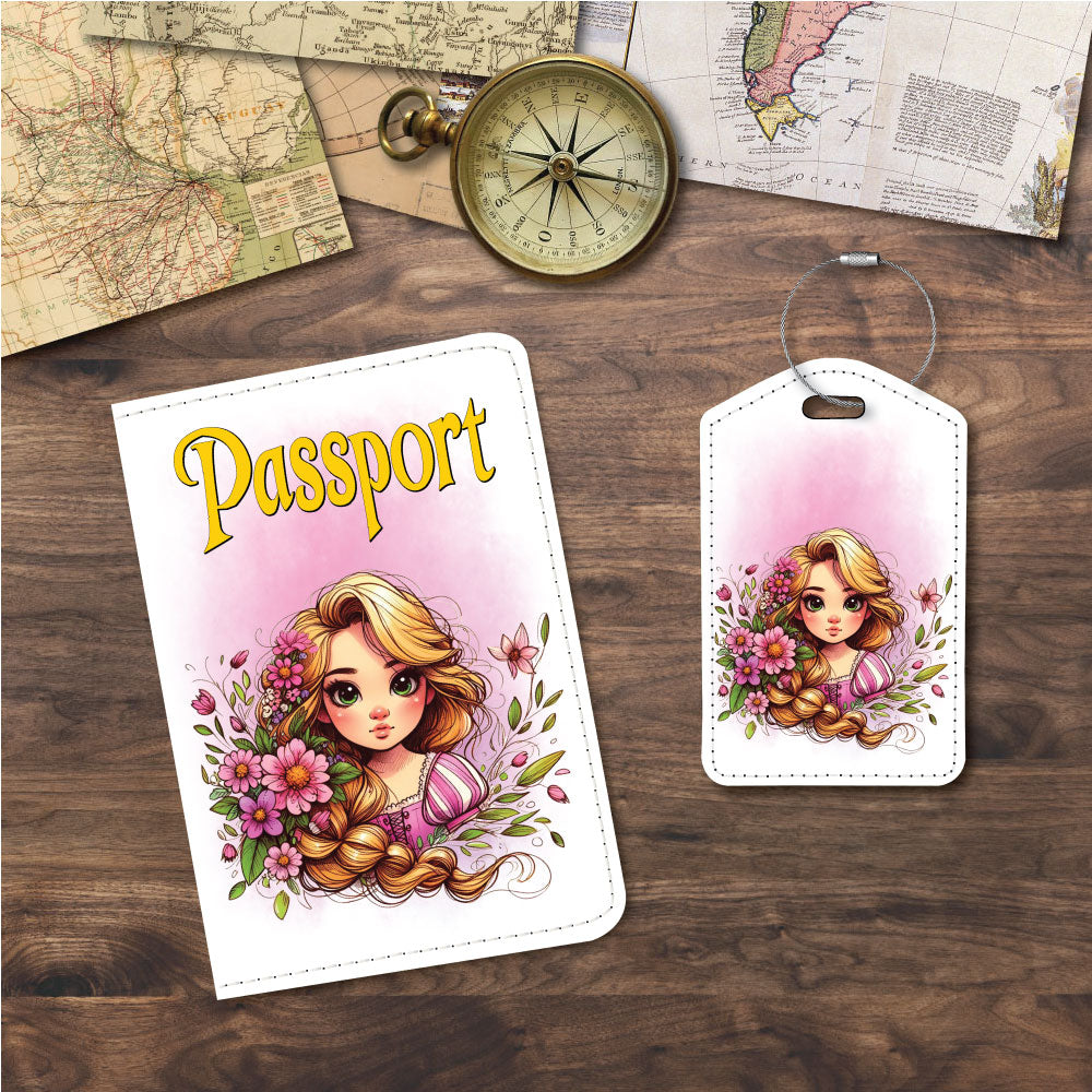 Rapunzel | Passport Holder & Luggage Tag | Quote: Best.Day.Ever!