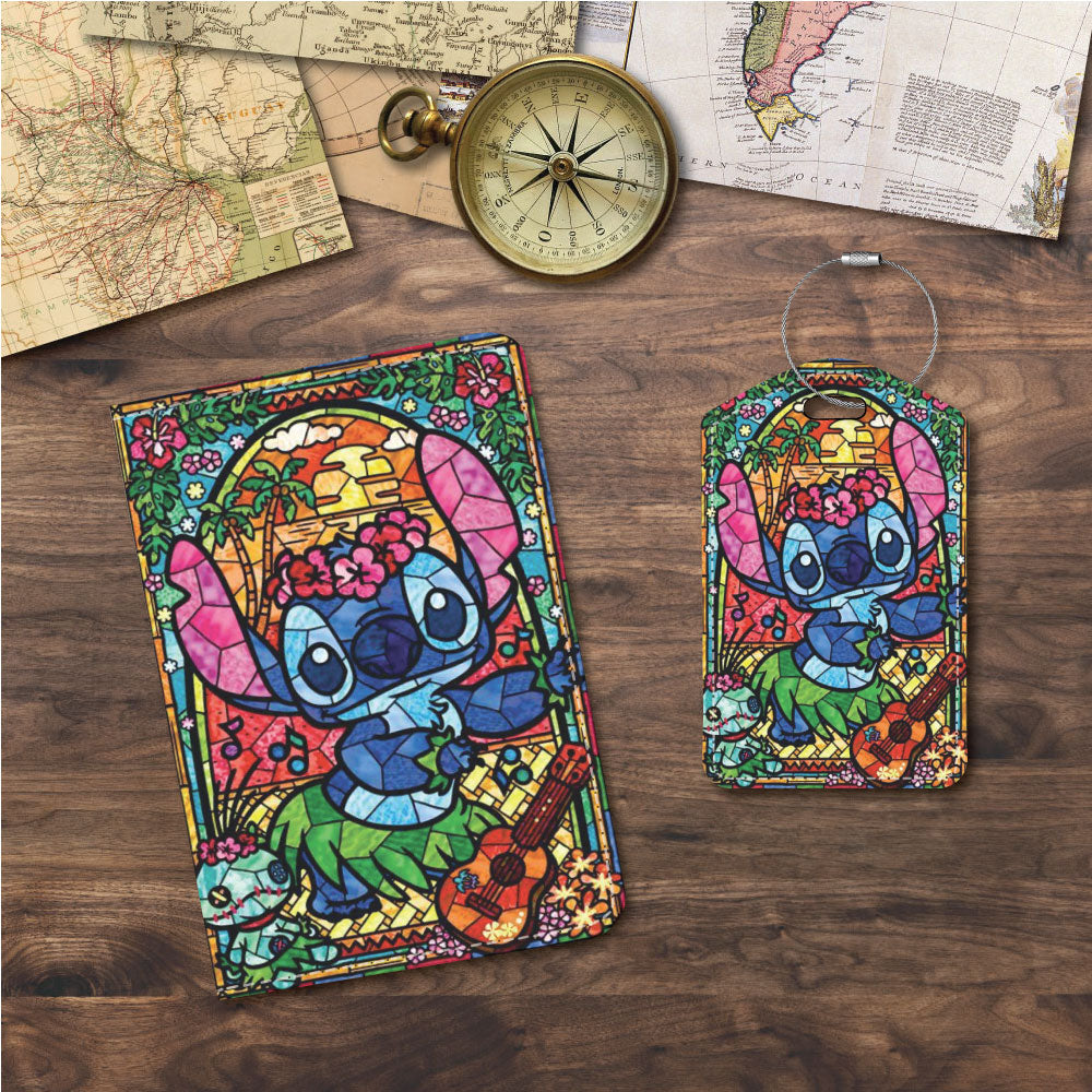 Stitch "Stained Glass" | Passport Holder & Luggage Tag