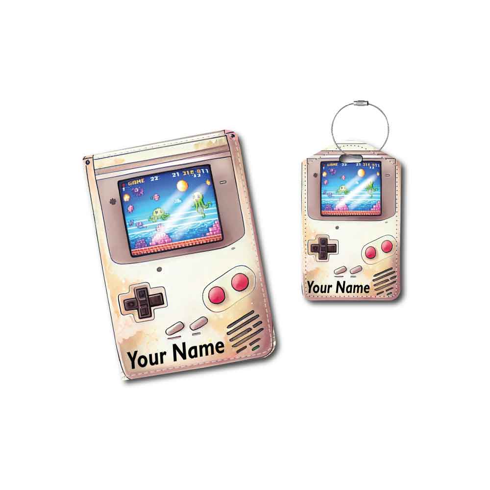 Game Boy | 6 Game Screen Designs | Passport Holder & Luggage Tag