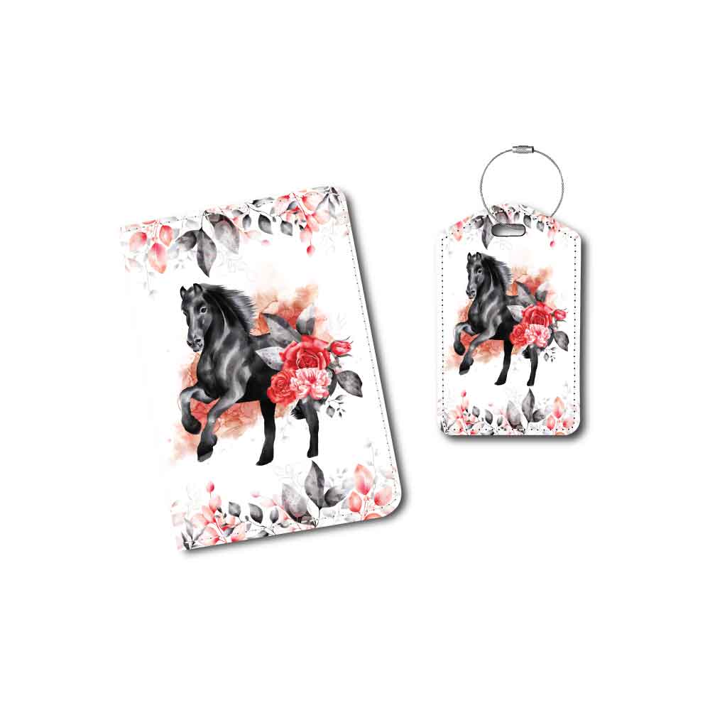 Black Horse | Passport Holder & Luggage Tag
