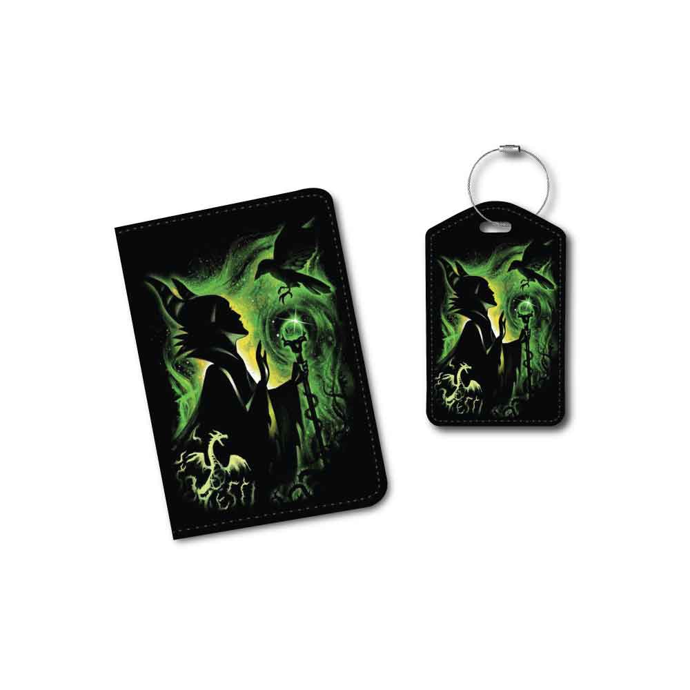 Maleficent Silhouette | Passport Holder & Luggage Tag