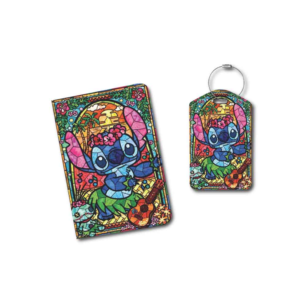 Stitch "Stained Glass" | Passport Holder & Luggage Tag