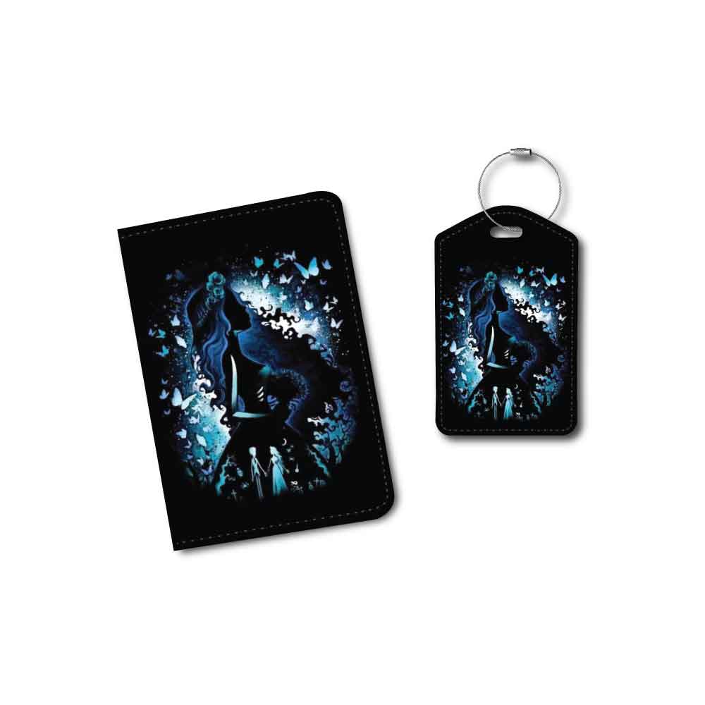 Emily Corpse Bride Silhouette | Passport Holder & Luggage Tag