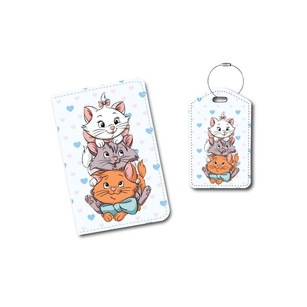 Marie, Berlioz and Toulouse Kitten Group | Passport Holder & Luggage Tag