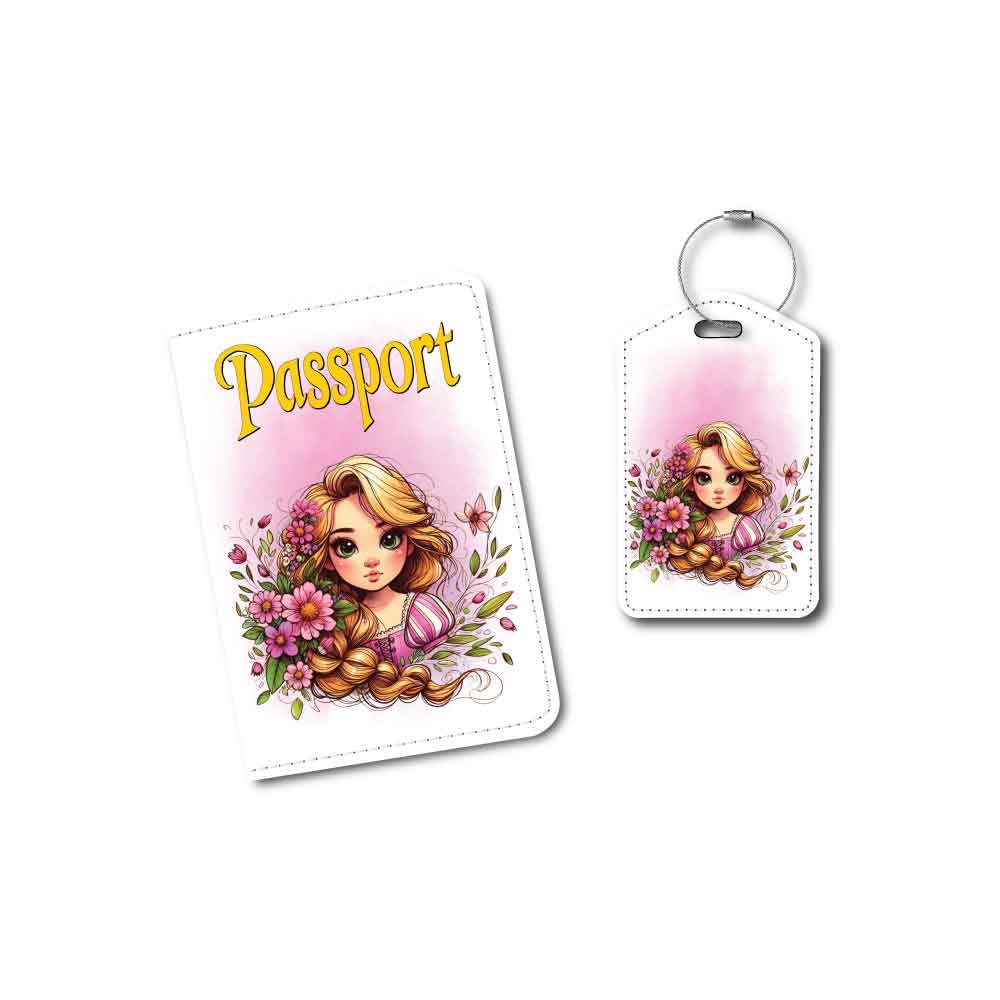 Rapunzel | Passport Holder & Luggage Tag | Quote: Best.Day.Ever!
