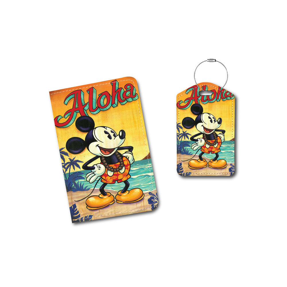 Aloha Mickey | Passport Holder & Luggage Tag