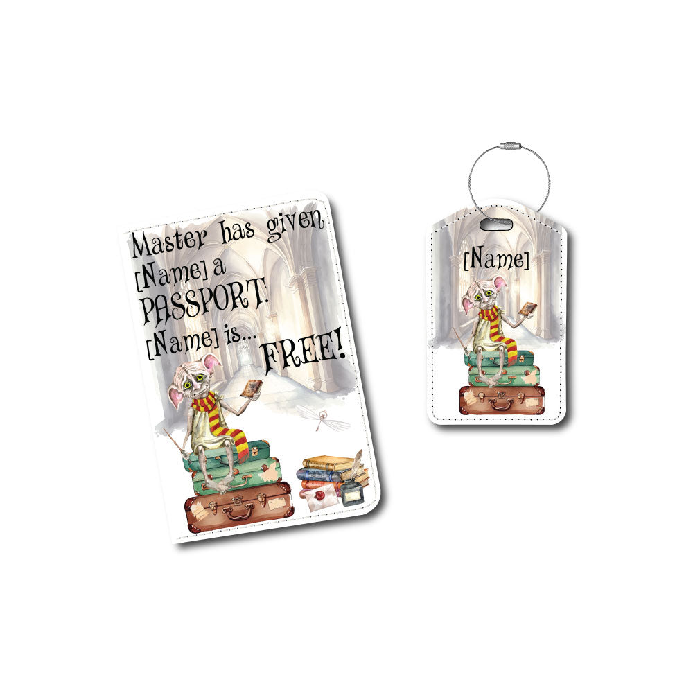 Doby House Elf "Quote" | Passport Holder and Luggage Tag