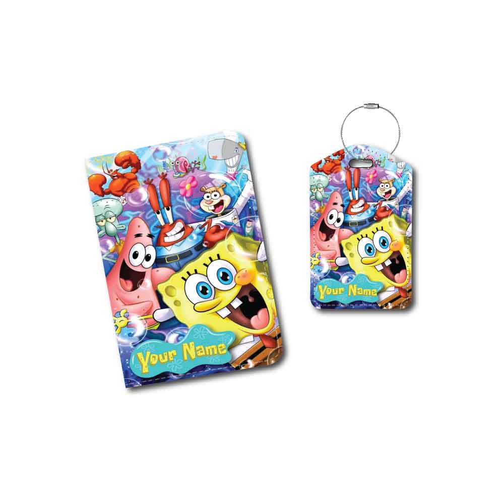 Sponge Bob | Passport Holder & Luggage Tag