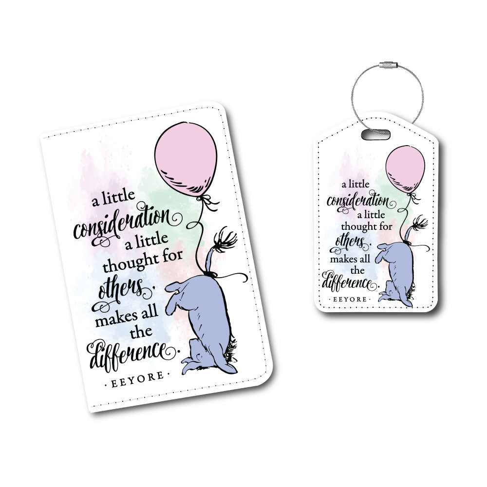 Eeyore Quote | Passport Holder & Luggage Tag
