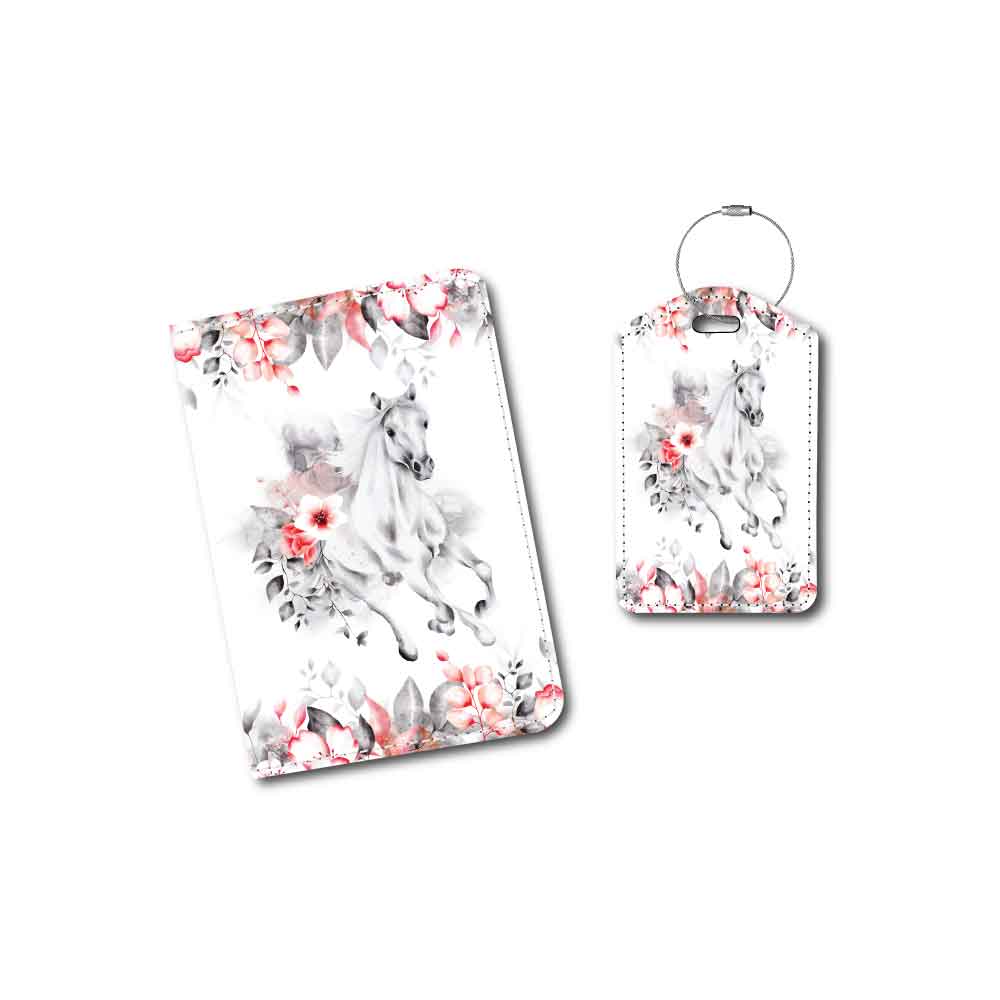 White Horse | Passport Holder & Luggage Tag