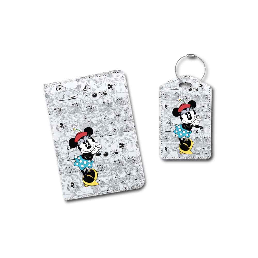 Classic Minnie Comic Collage | Passport Holder & Luggage Tag