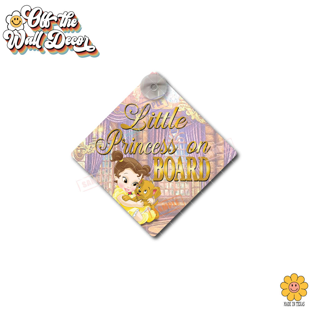 Little Belle | Baby on Board | Suction Cup Sign, Magnet OR Vinyl Decal Sticker