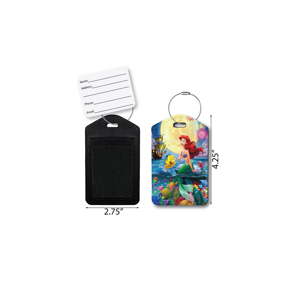 Ariel & Flounder | Passport Holder & Luggage Tag