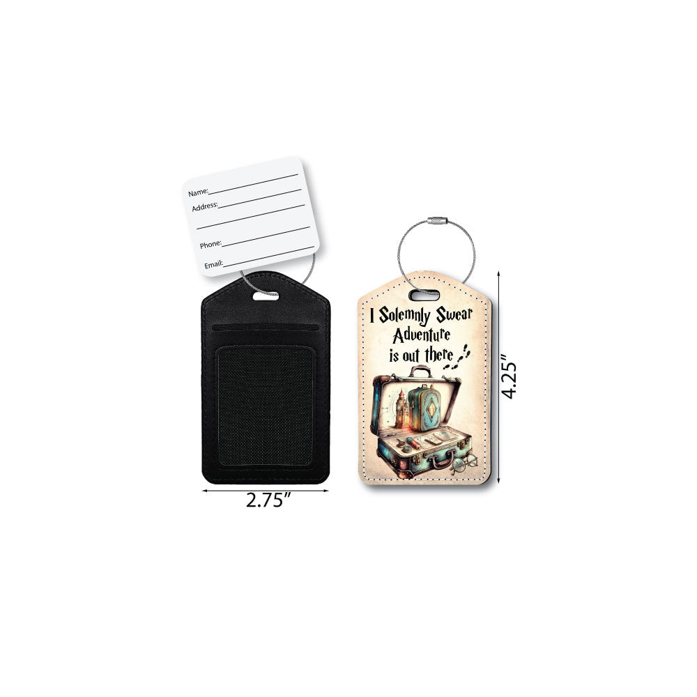 I Solemnly Swear Adventure is out there | Passport Holder & Luggage Tag