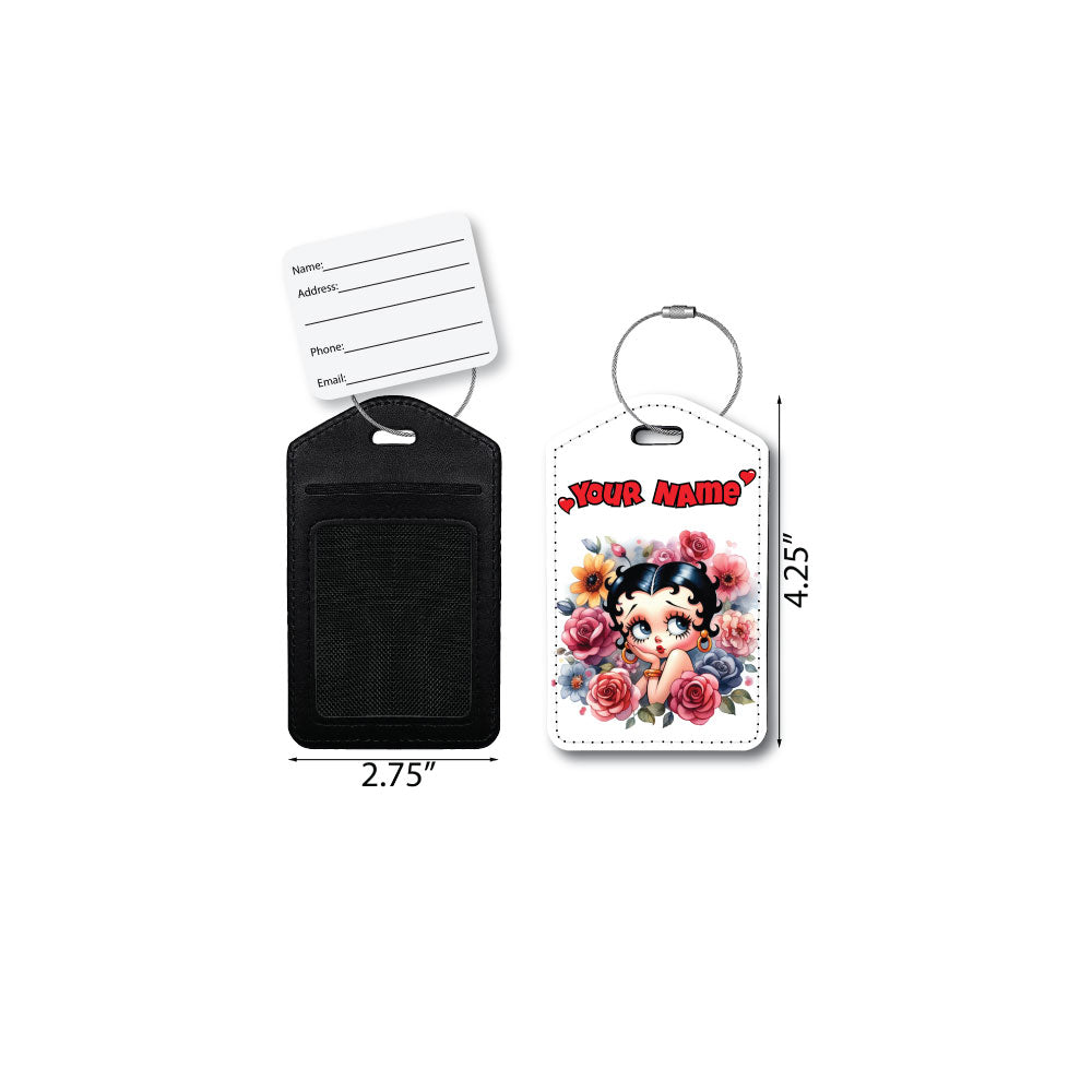 Betty Boop Floral Fair | Passport Holder & Luggage Tag