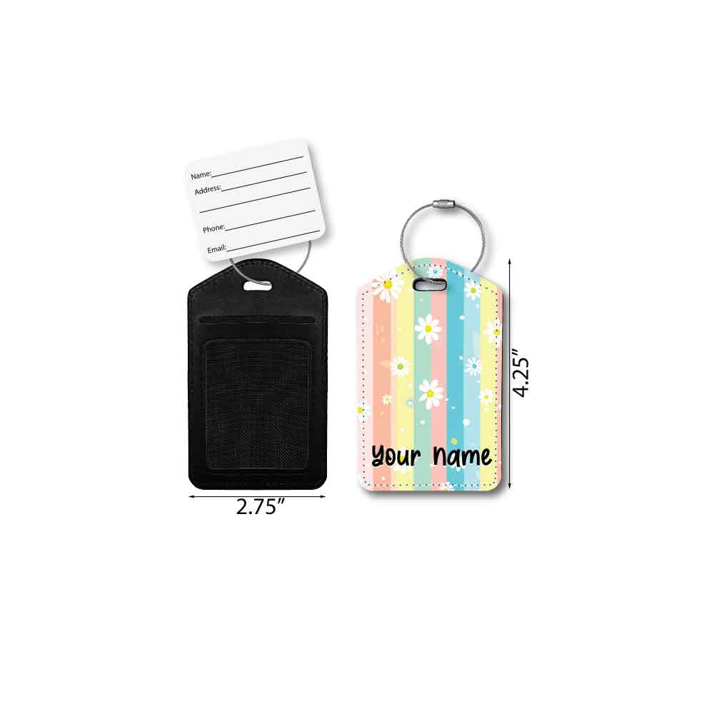 Daisies & Stripes | Passport Holder & Luggage Tag