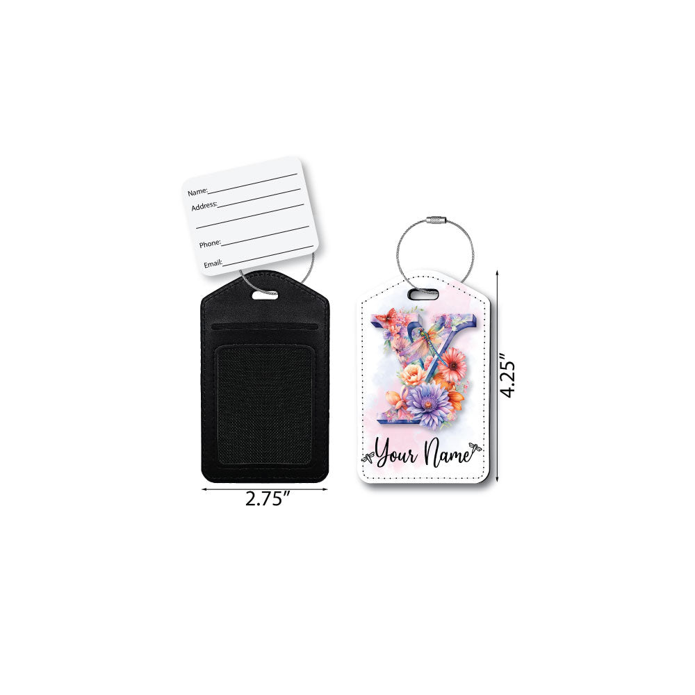 Dragonfly Monogram | Passport Holder & Luggage Tag