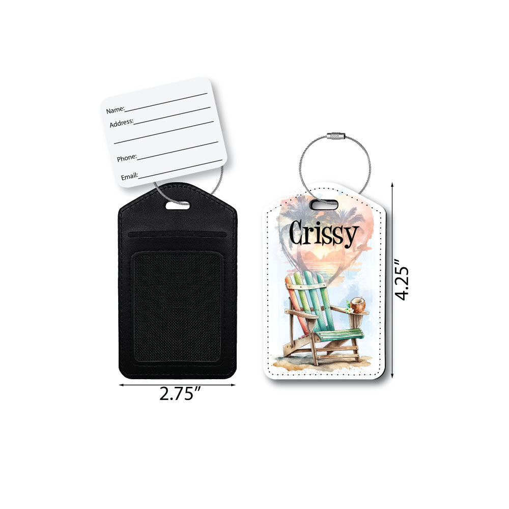 Beach Chair | Passport Holder & Luggage Tag