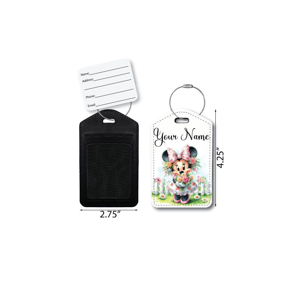Minnie in Pink | Passport Holder & Luggage Tag
