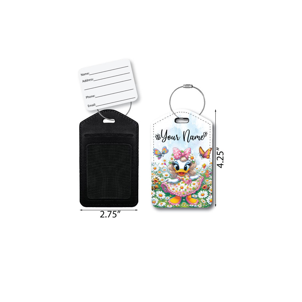 Daisy Duck in Pink | Passport Holder & Luggage Tag