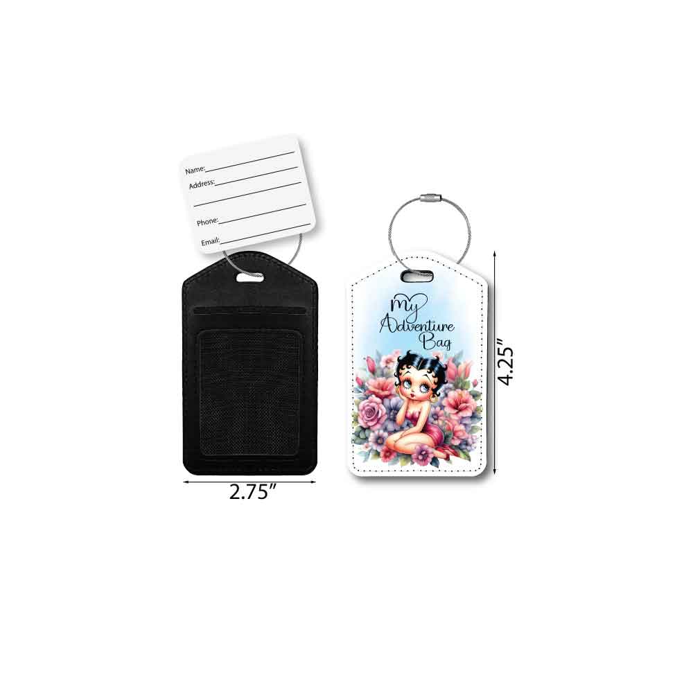 Betty Boop Flowers | Passport Holder & Luggage Tag