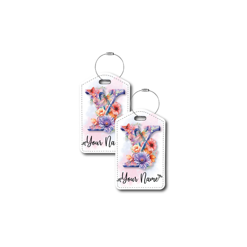 Dragonfly Monogram | Passport Holder & Luggage Tag