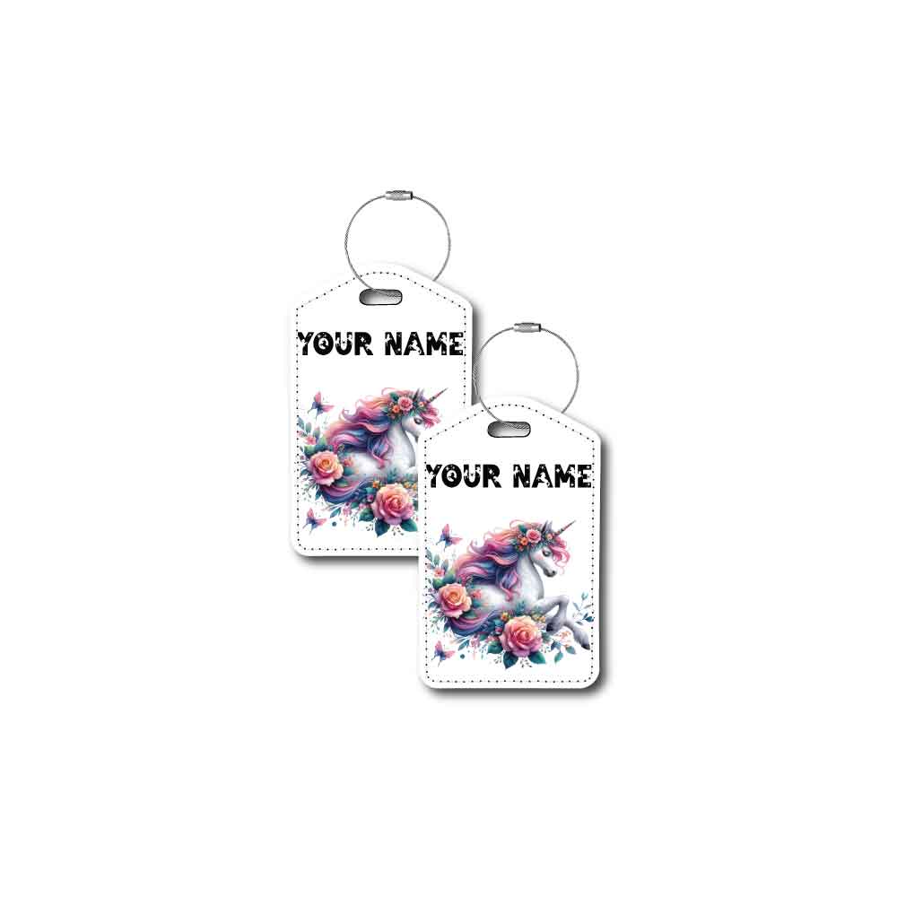 Floral Unicorn | Passport Holder & Luggage Tag