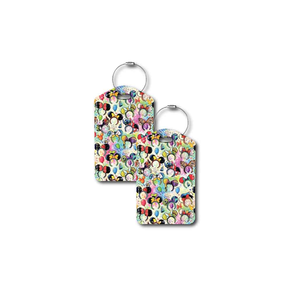 Mouse Ears Collage Fabric | Passport Holder & Luggage Tag