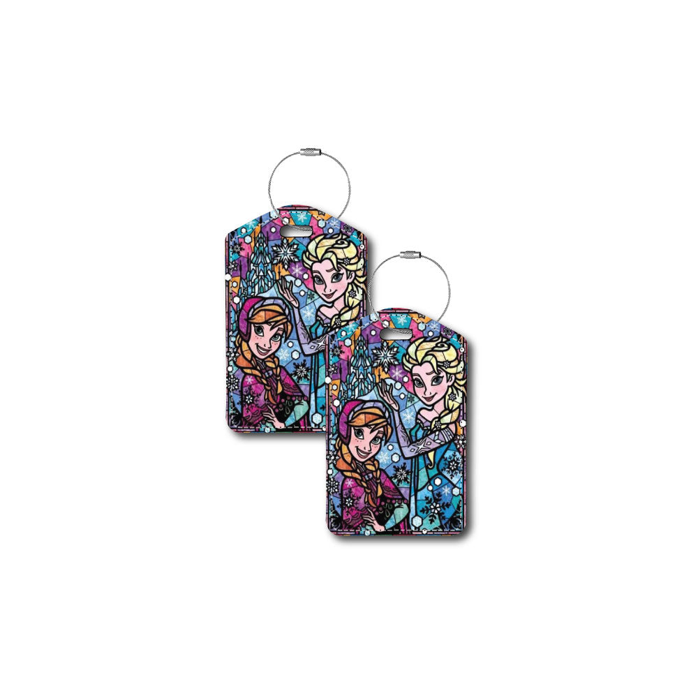 Anna & Elsa "Stained Glass" | Passport Holder & Luggage Tag