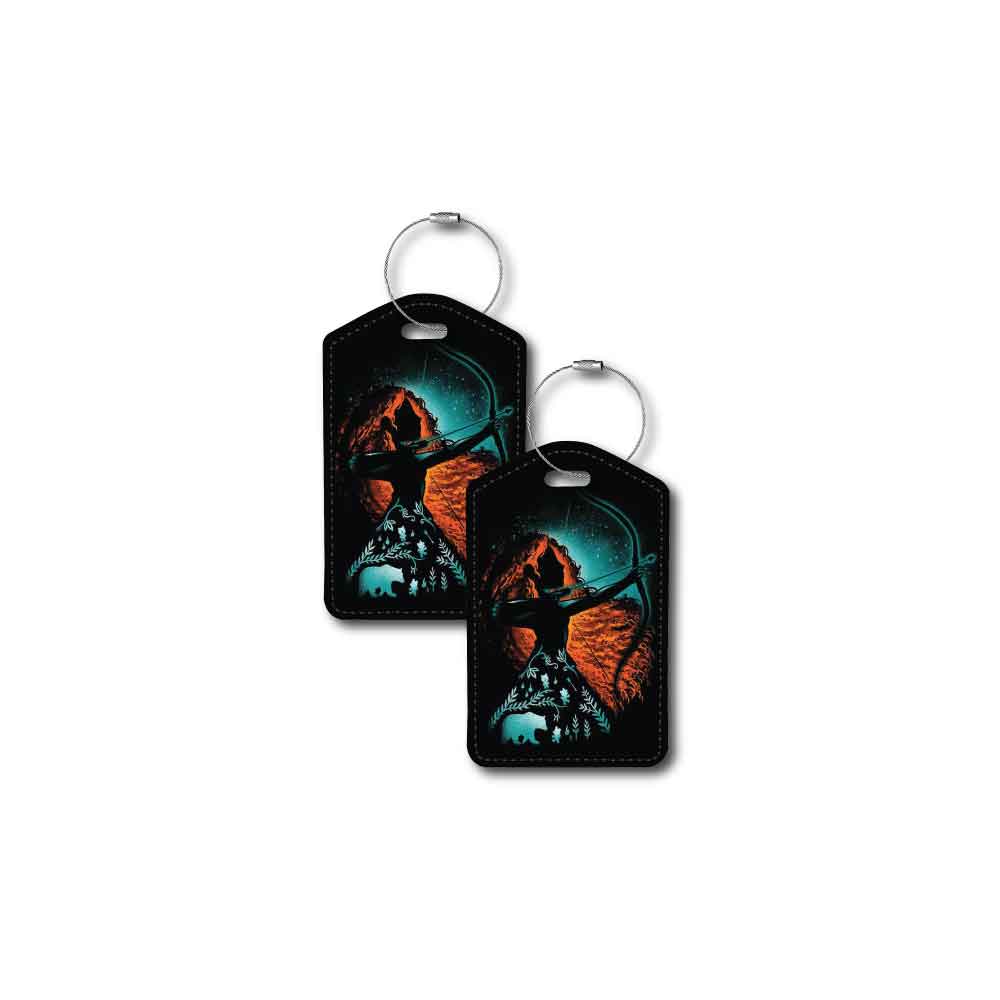 Princess Merida Silhouette | Passport Holder & Luggage Tag