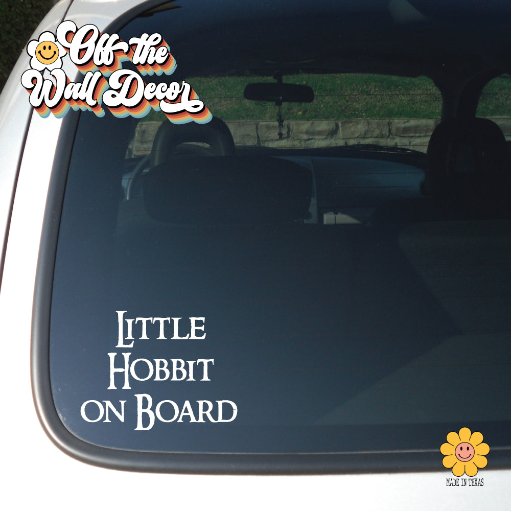 Little Hobbit on Board | Baby on Board | Vinyl Decal Sticker