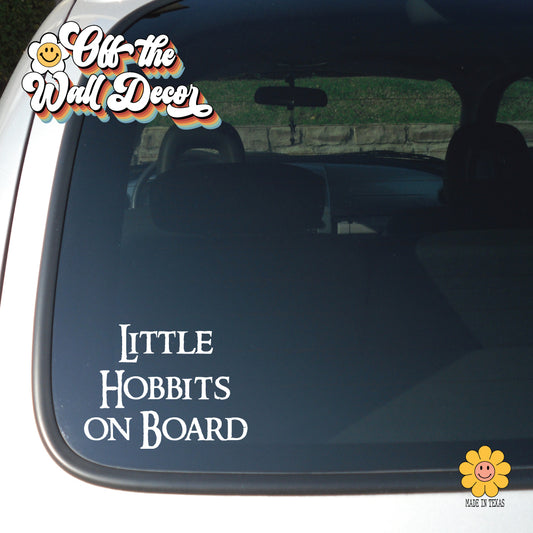 Little Hobbit on Board | Baby on Board | Vinyl Decal Sticker