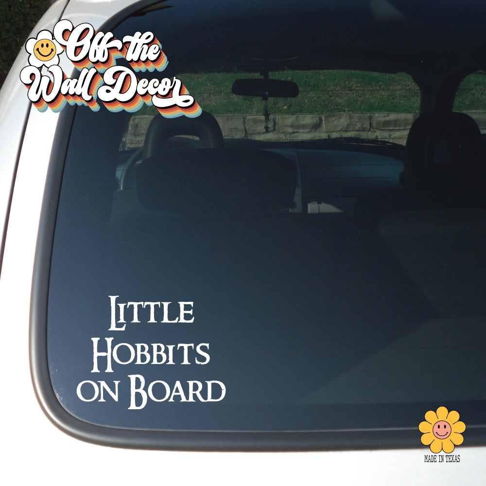 Little Hobbit on Board | Baby on Board | Vinyl Decal Sticker