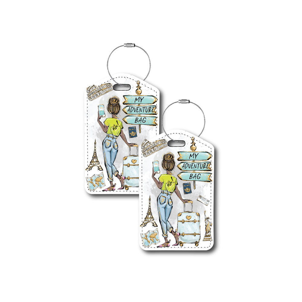 Wander! I Go! | Passport Holder & Luggage Tag