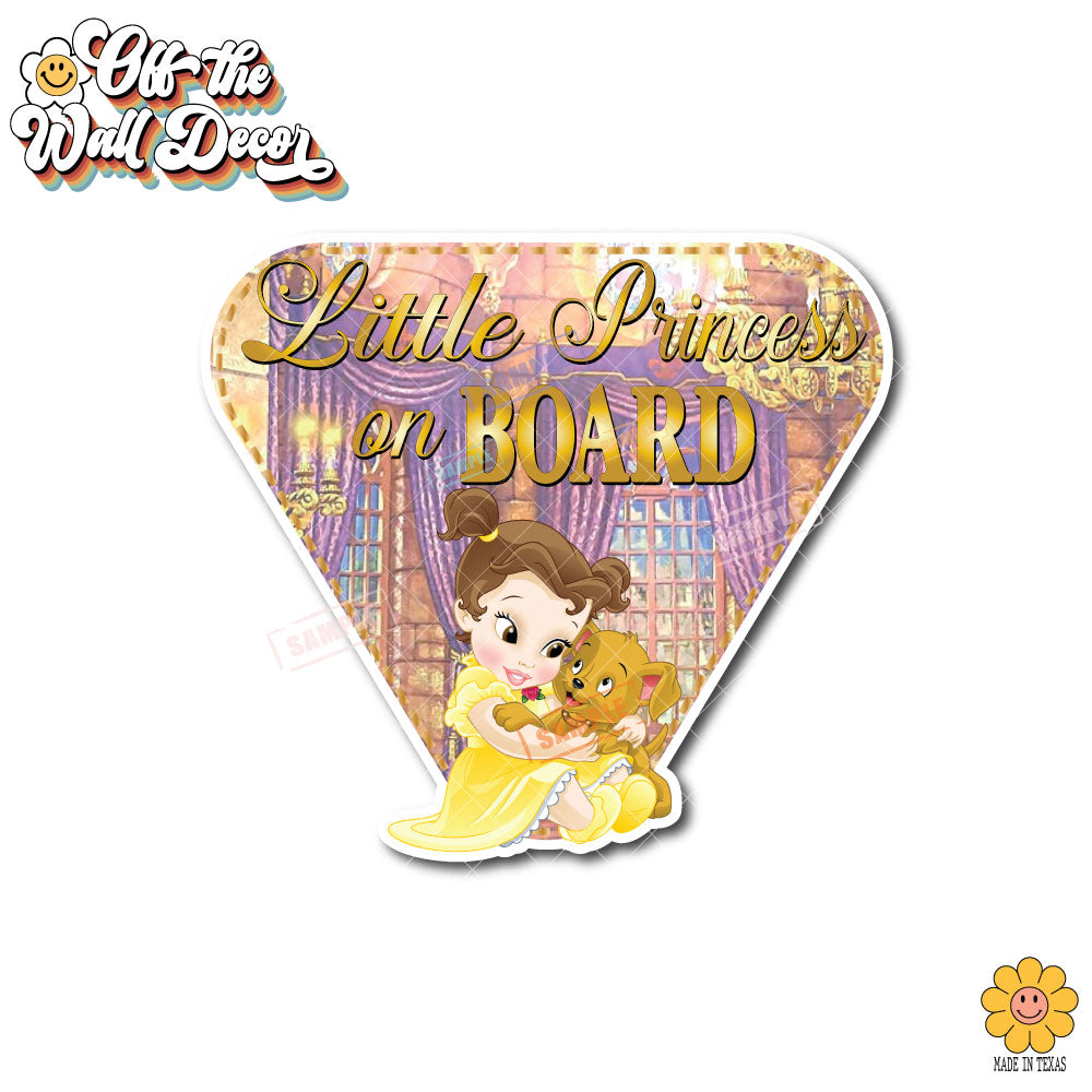 Little Belle | Baby on Board | Suction Cup Sign, Magnet OR Vinyl Decal Sticker