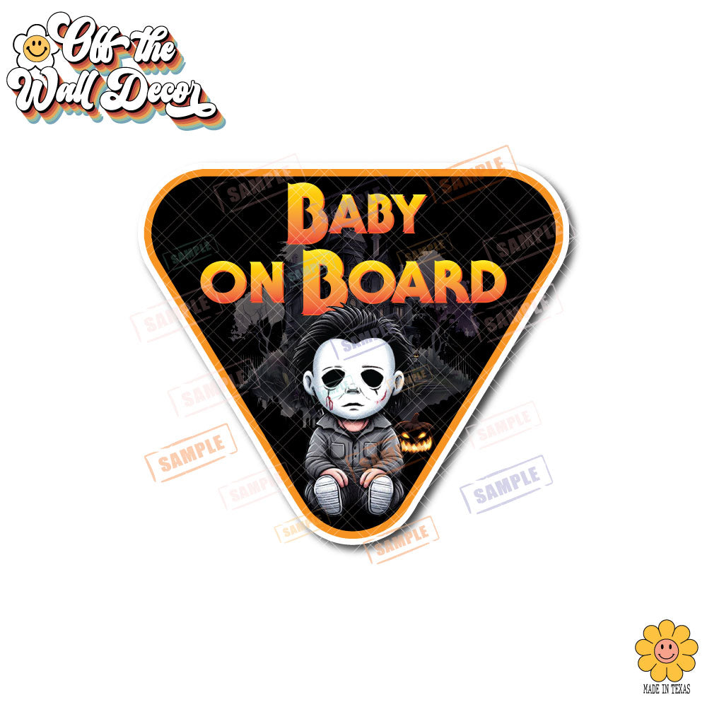 Michael | Baby on Board | Suction Cup Sign, Magnet OR Vinyl Decal Sticker