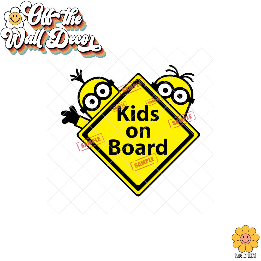 Minions | Baby on Board | Magnet OR Vinyl Decal Sticker