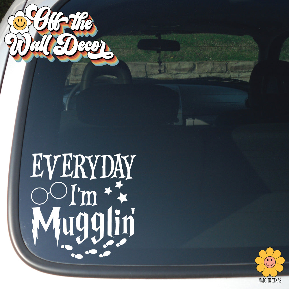Everyday I'm Mugglin' | Vehicle Window, Vinyl decal sticker
