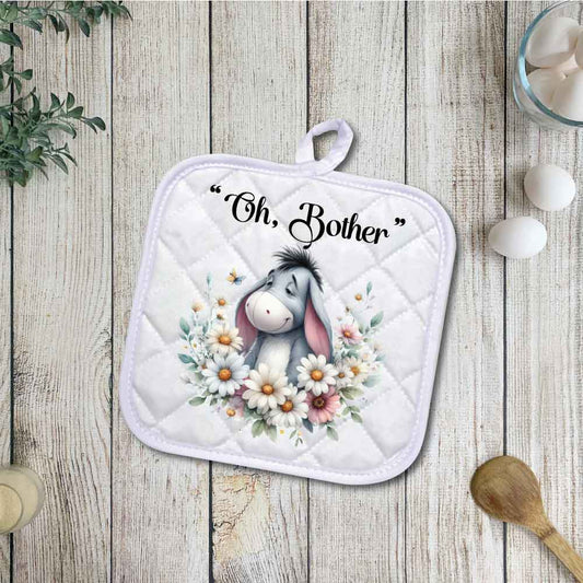Eeyore "Oh Bother" | Potholders, Trivets, Hot pads, Oven mitts, Heat resistant, and Washable