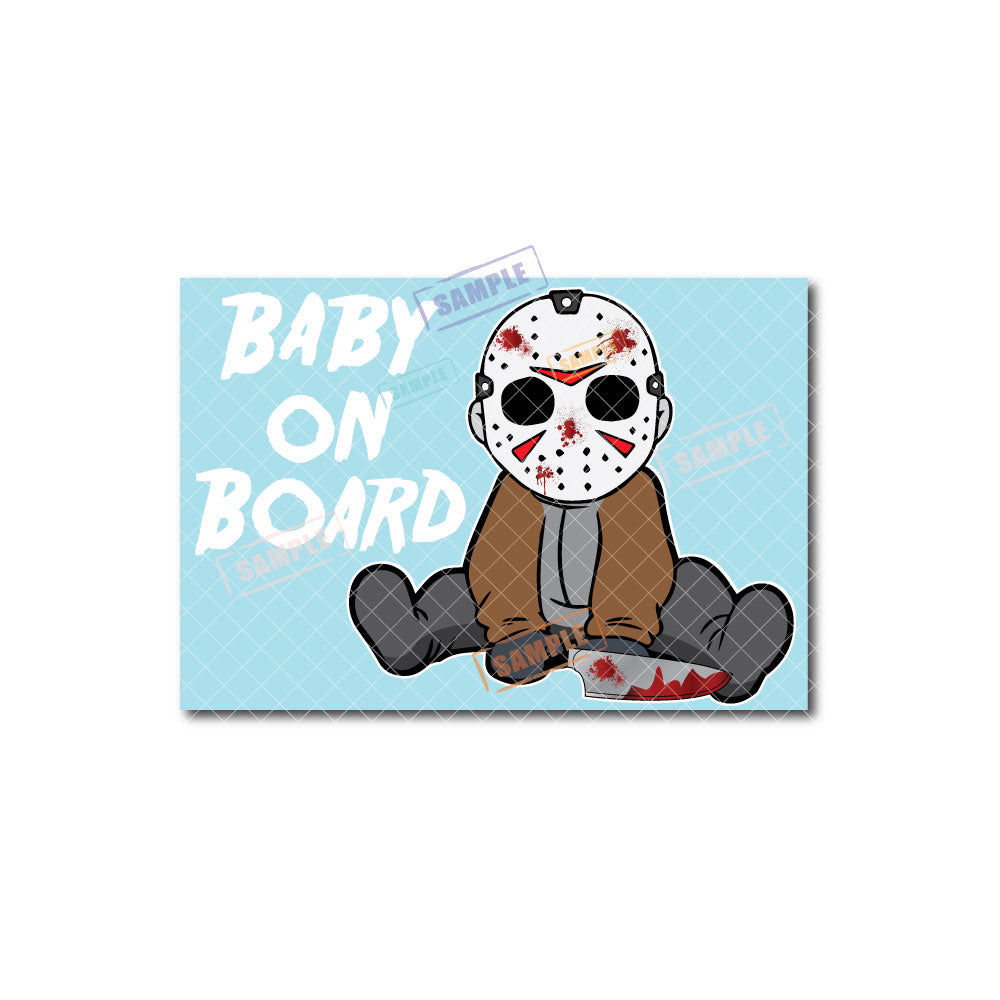 Baby Jason | Baby on Board | Suction Cup Sign, Magnet OR Vinyl Decal Sticker