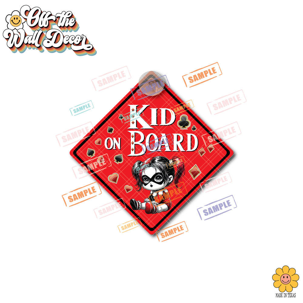 Little Harley | Baby on Board | Suction Cup Sign, Magnet OR Vinyl Decal Sticker