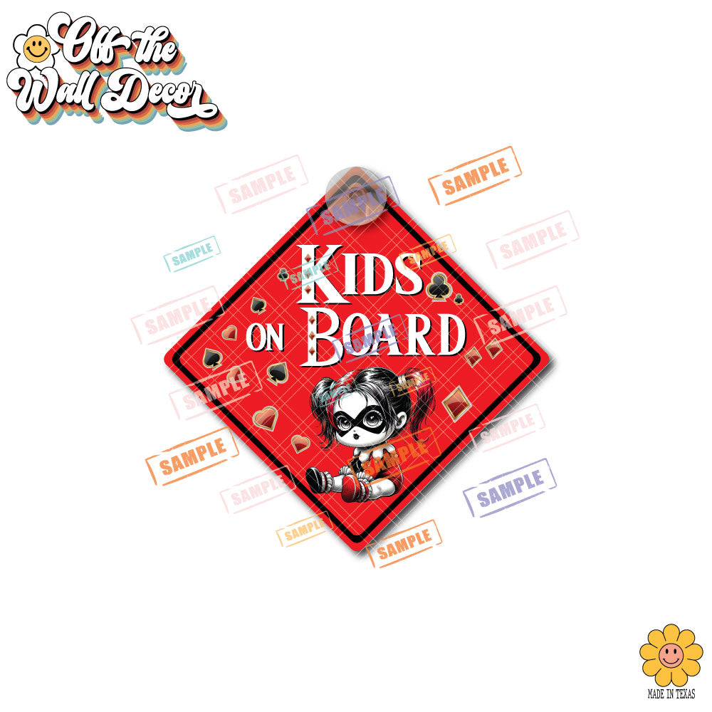 Little Harley | Baby on Board | Suction Cup Sign, Magnet OR Vinyl Decal Sticker