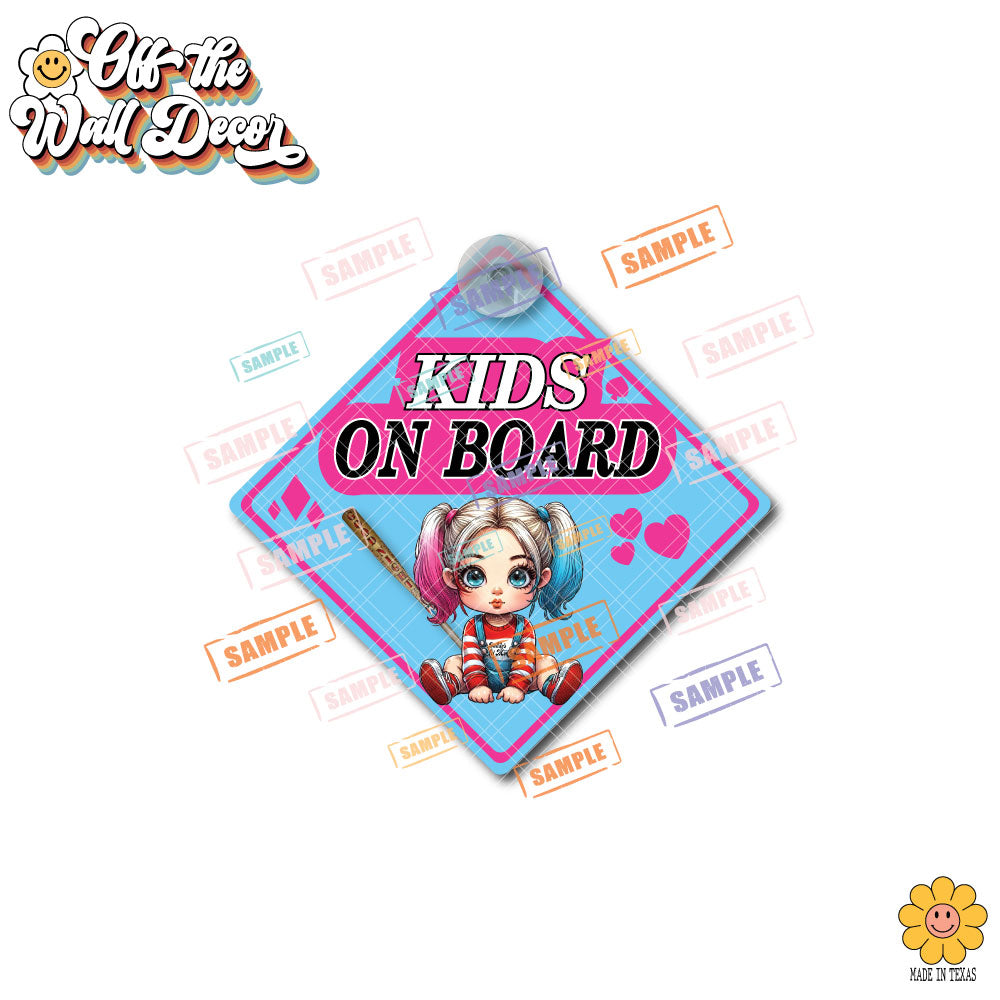 Baby Harley | Baby on Board | Suction Cup Sign, Magnet OR Vinyl Decal Sticker