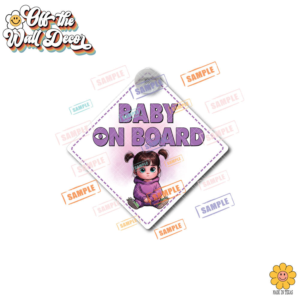 Little Boo | Baby on Board | Suction Cup Sign, Magnet OR Vinyl Decal Sticker