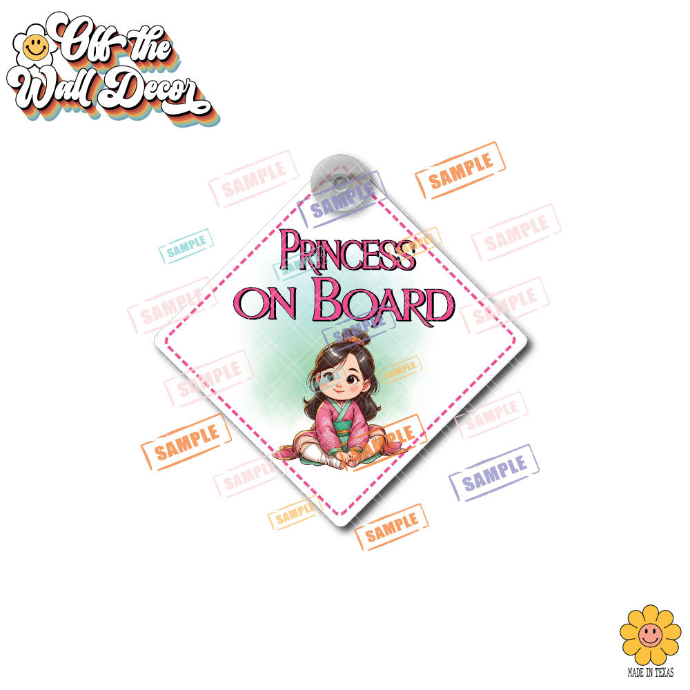 Little Mulan | Baby on Board | Suction Cup Sign, Magnet OR Vinyl Decal Sticker