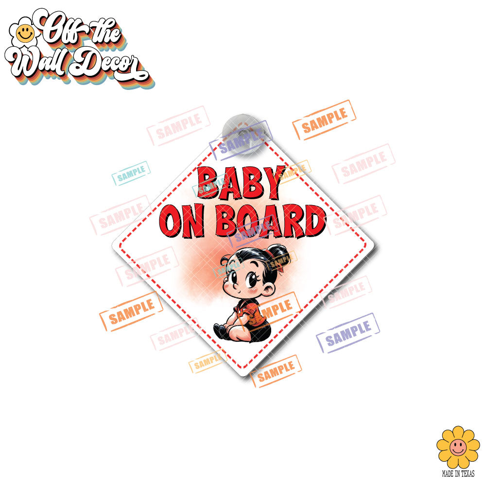 Baby Olive Oyl | Baby on Board | Suction Cup Sign, Magnet OR Vinyl Decal Sticker
