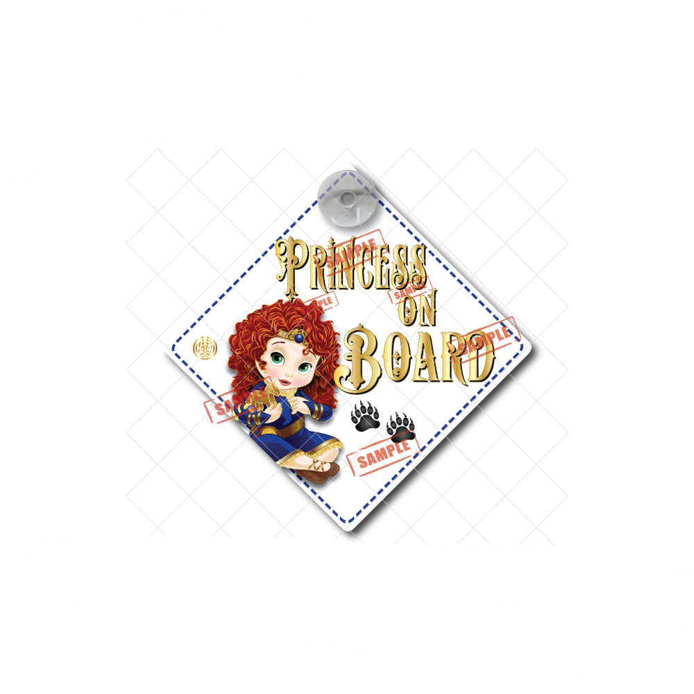 Little Merida | Baby on Board | Suction Cup Sign, Magnet OR Vinyl Decal Sticker