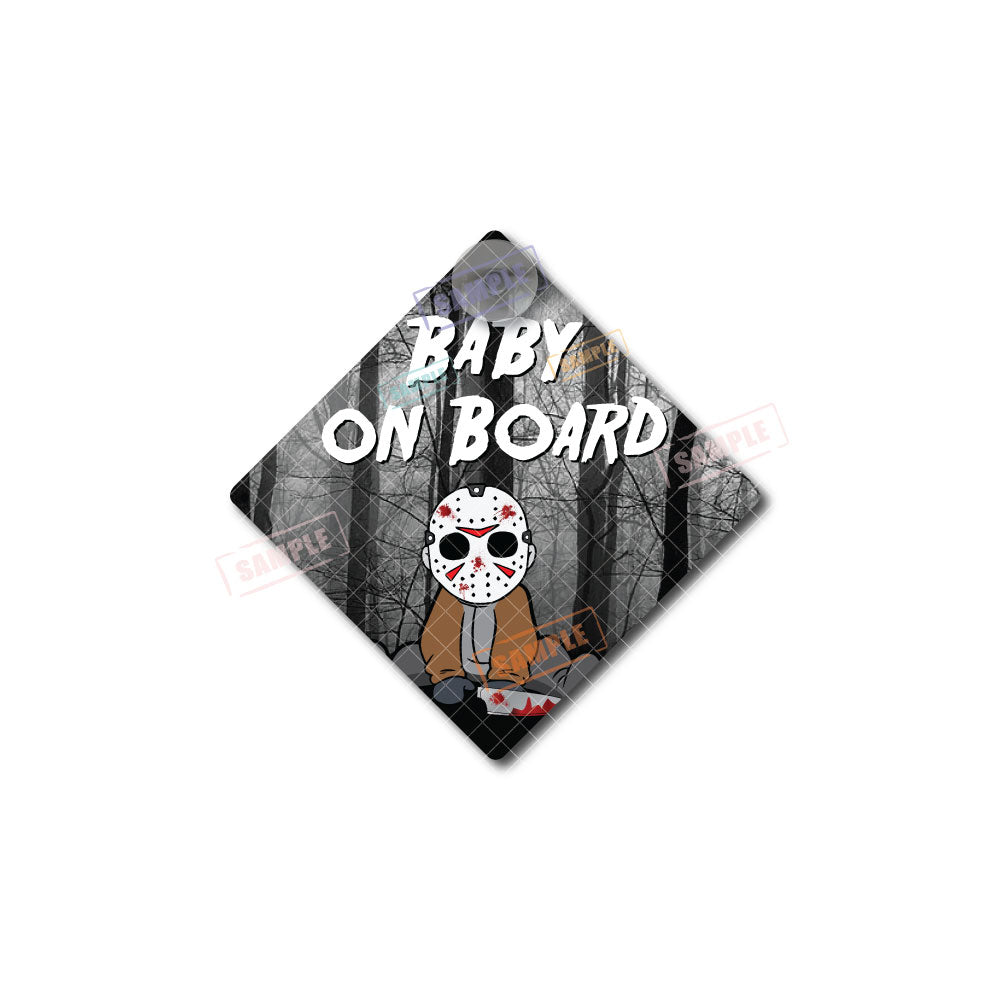 Baby Jason | Baby on Board | Suction Cup Sign, Magnet OR Vinyl Decal Sticker